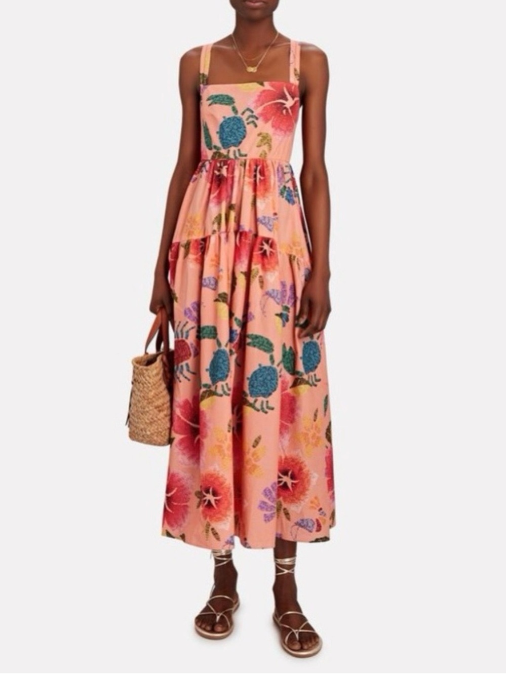 FARM Rio Floral Sea Midi Dress